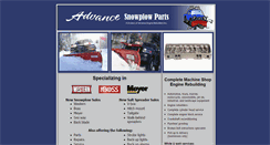 Desktop Screenshot of advancesnowplowparts.com